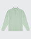 Light  Green Knitted Quarter Zip