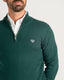 Emerald Green Knitted Quarter Zip