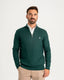 Emerald Green Knitted Quarter Zip