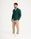 Emerald Green Knitted Quarter Zip