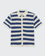 Knitted Shirt- Navy & Cream
