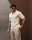 Elston Knitted Polo- Cream