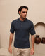 Elston Knitted Polo- Navy