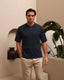 Elston Knitted Polo- Navy