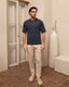 Elston Knitted Polo- Navy
