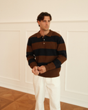 Oversized Lando Knit - Brown & Navy