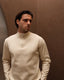 Beige Knitted Half Zip