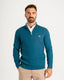 Saxony Blue Knitted Half Zip