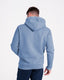 Lichtblauwe ingetogen hoodie