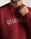 Burgundy Appliqué Sweatshirt