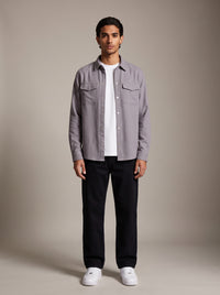 Mason Overshirt- Grey