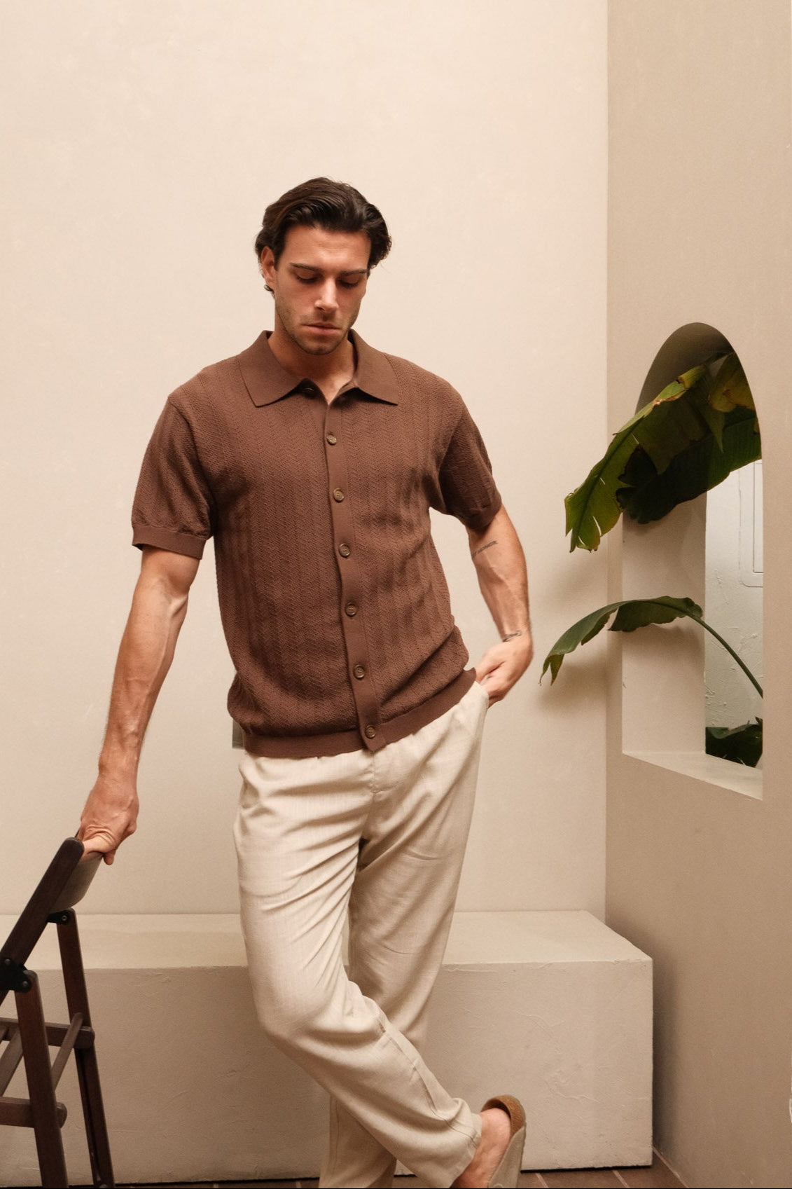 Linen Pants - Oatmeal – Walker & Hunt