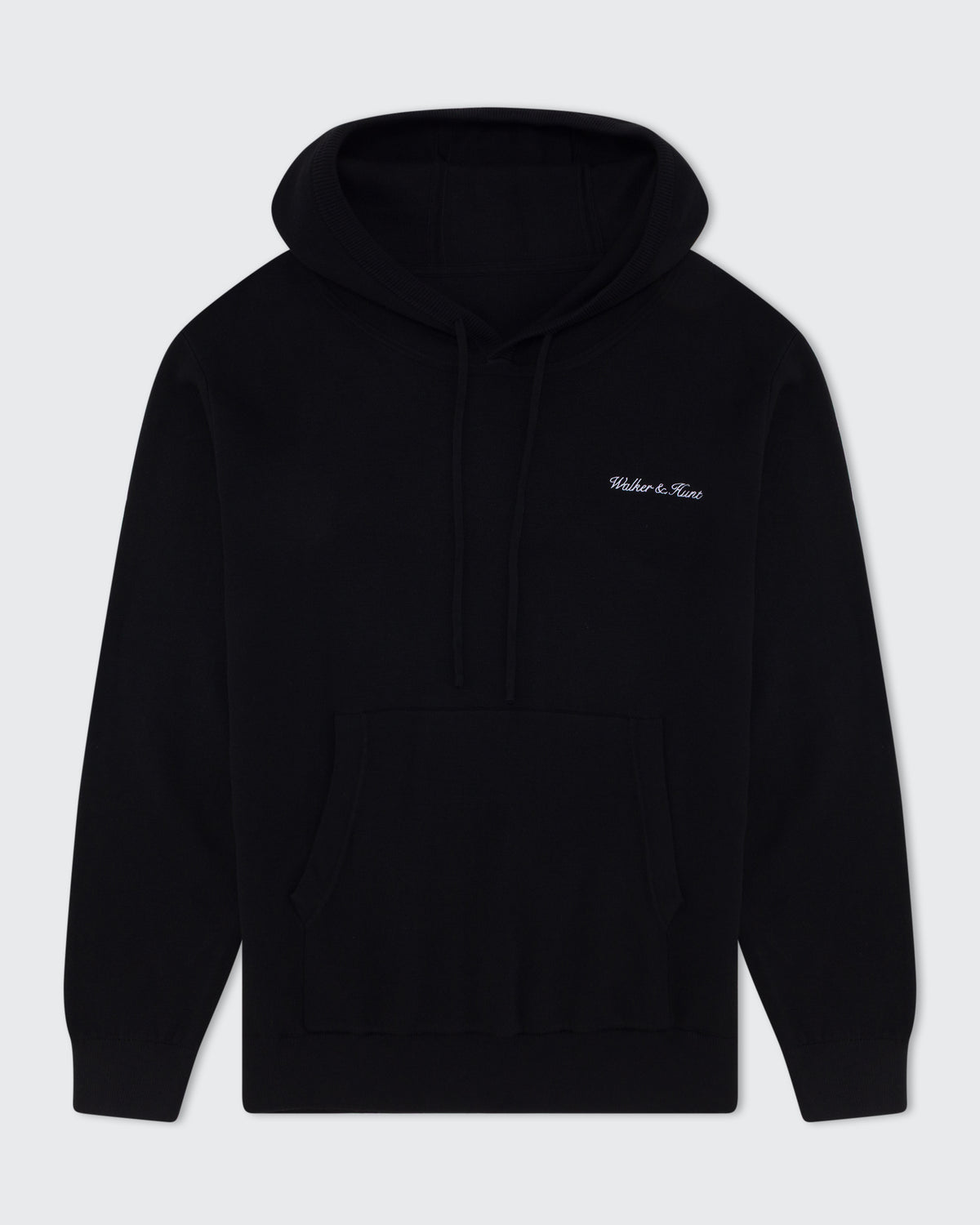 W&H Knitted Hoodie - Black