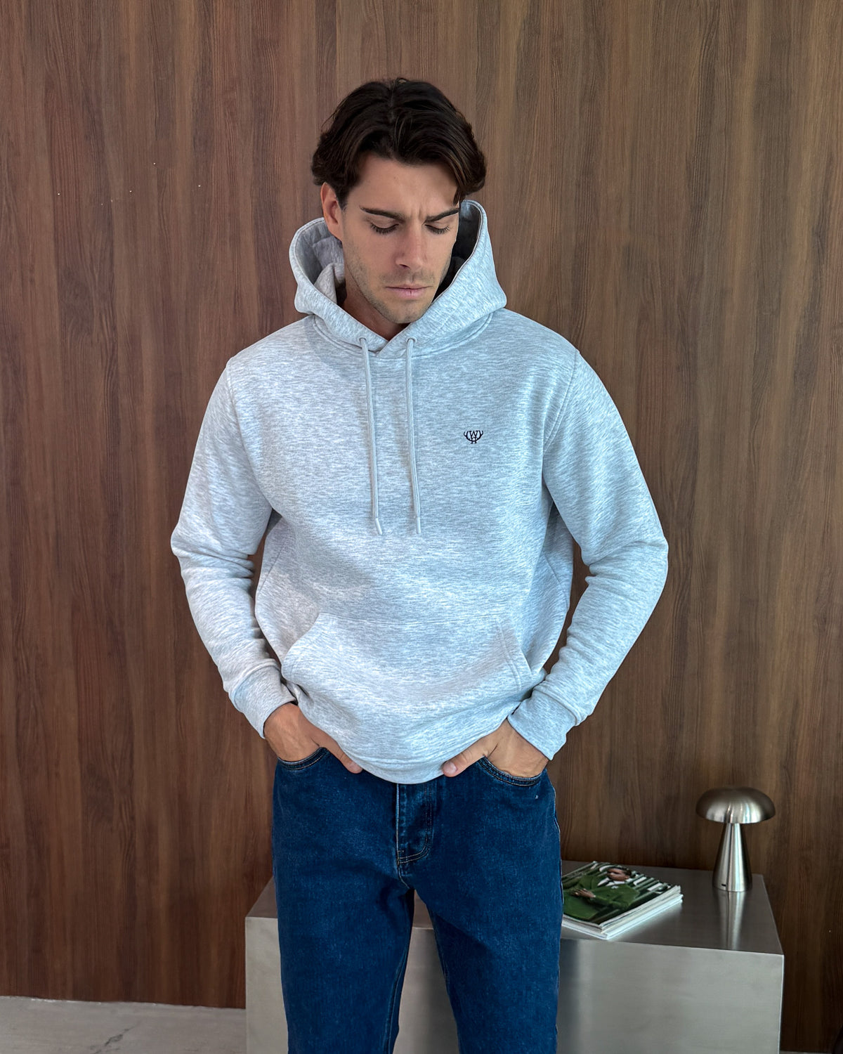 Grey Understated Hoodie
