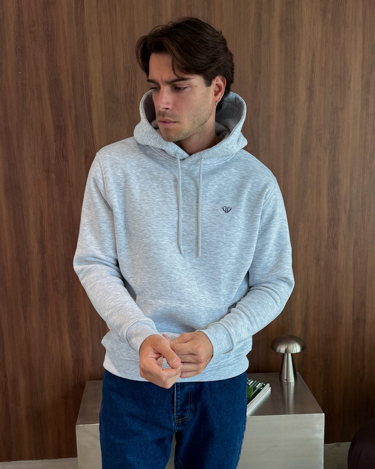 Grey Understated Hoodie