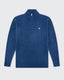 Mid-Blue Knitted Half Zip