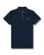 Textured Polo- Navy