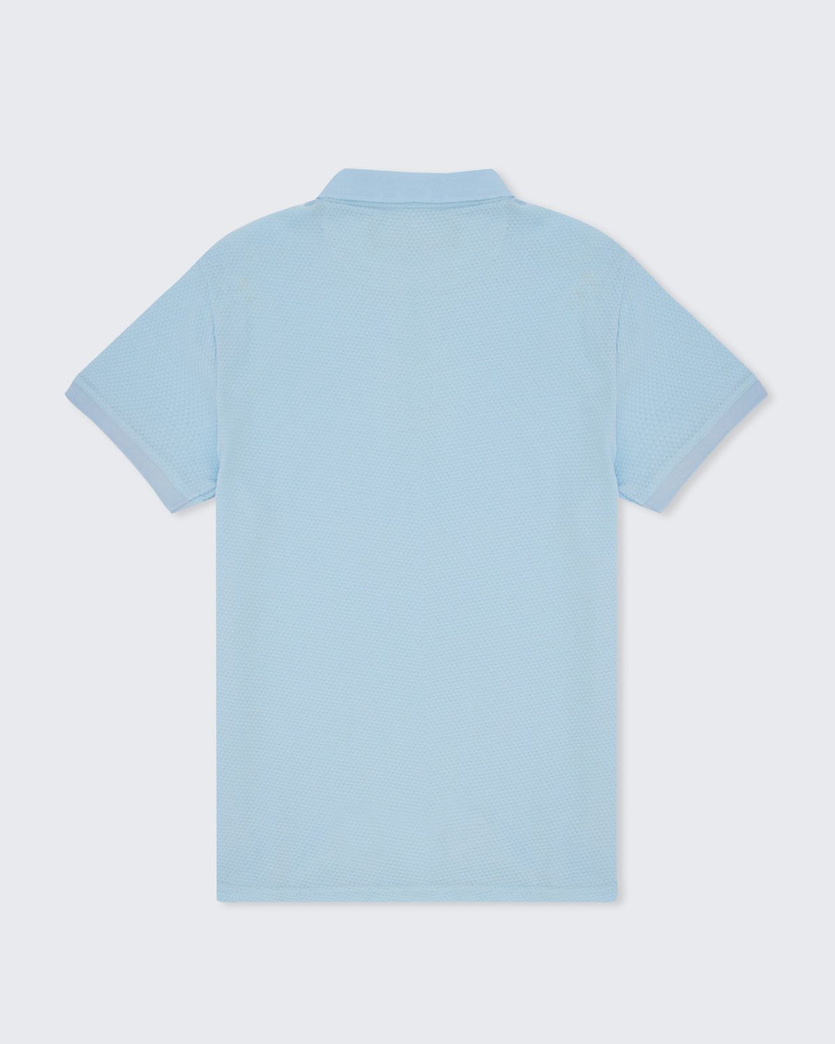 Textured Polo- Light Blue