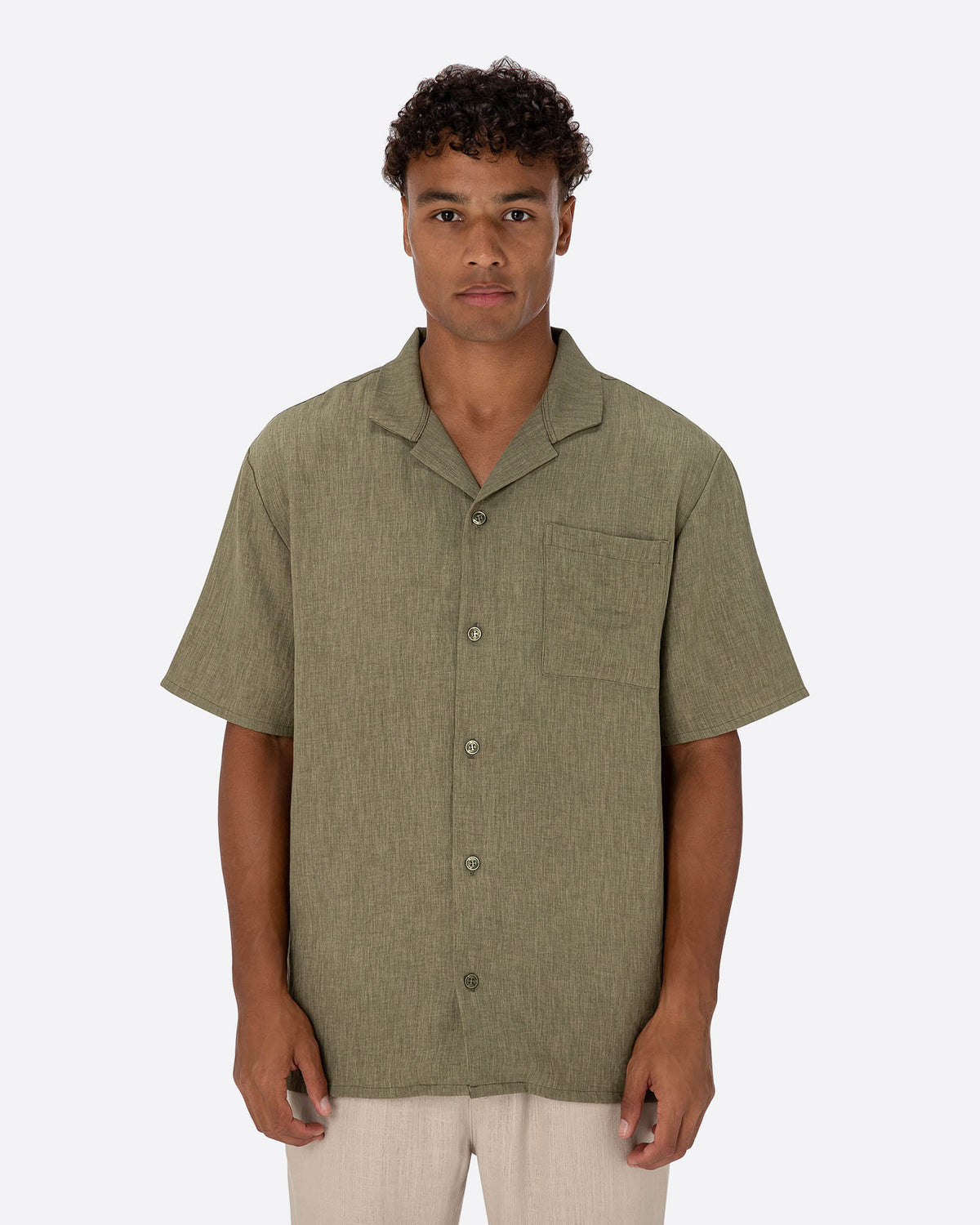 Cuban Shirt- Khaki