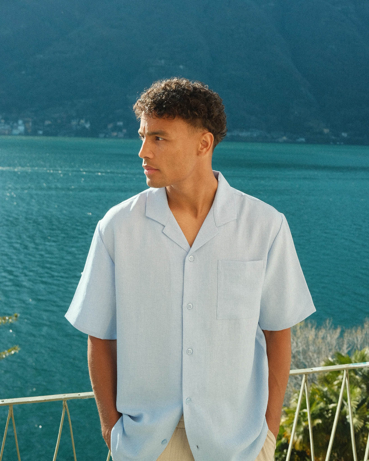 Cuban Shirt- Light Blue