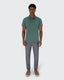 Pique Stretch Polo- Sage Green