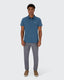 Pique Stretch Polo- Marine Blue