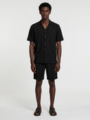 Seersucker Short - Black