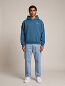St Tropez Tennis Club Hoodie - Steel Blue
