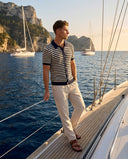 Striped Knitted Shirt - Navy