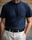 Pima Relaxed Tee - Navy - Walker & Hunt T-Shirts