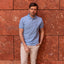 Light Blue Mercer Piqué Polo - Walker & Hunt Polos