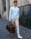 Signature Crew - Light Blue - Walker & Hunt Sweaters