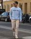 Powder Blue Block Sweatshirt