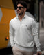 Snow Grey Knitted 1/4 Zip - Walker & Hunt Knitwear